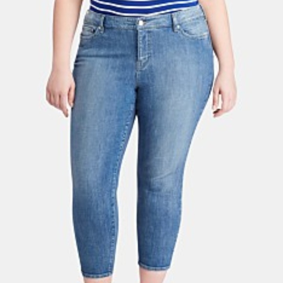 lauren ralph lauren premier skinny crop jeans